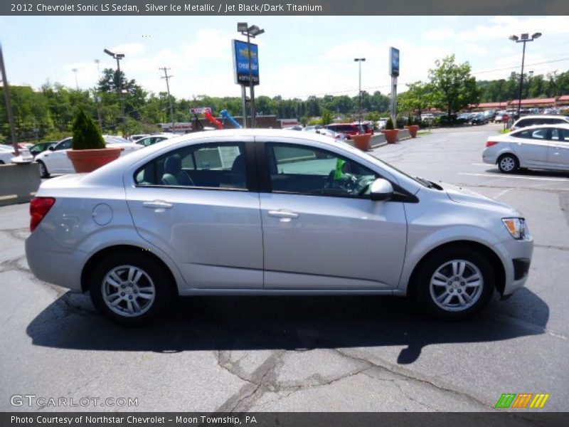 Silver Ice Metallic / Jet Black/Dark Titanium 2012 Chevrolet Sonic LS Sedan