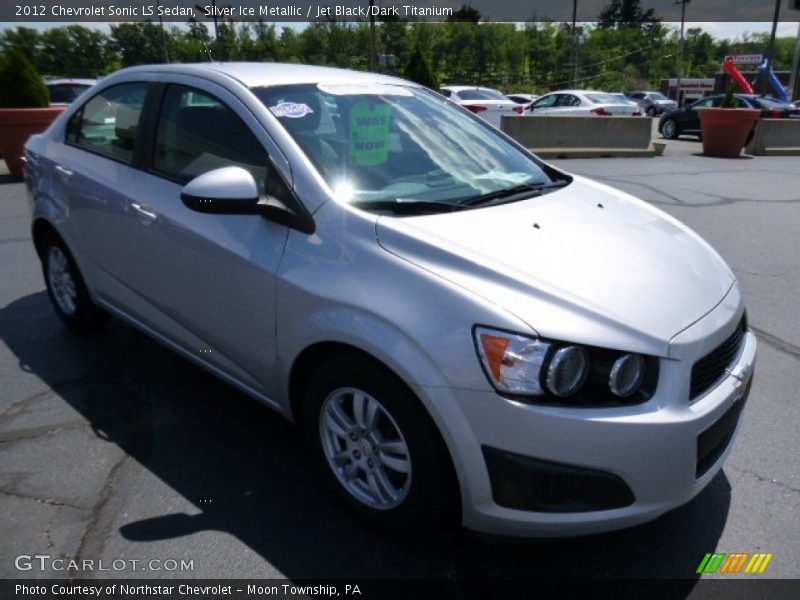 Silver Ice Metallic / Jet Black/Dark Titanium 2012 Chevrolet Sonic LS Sedan