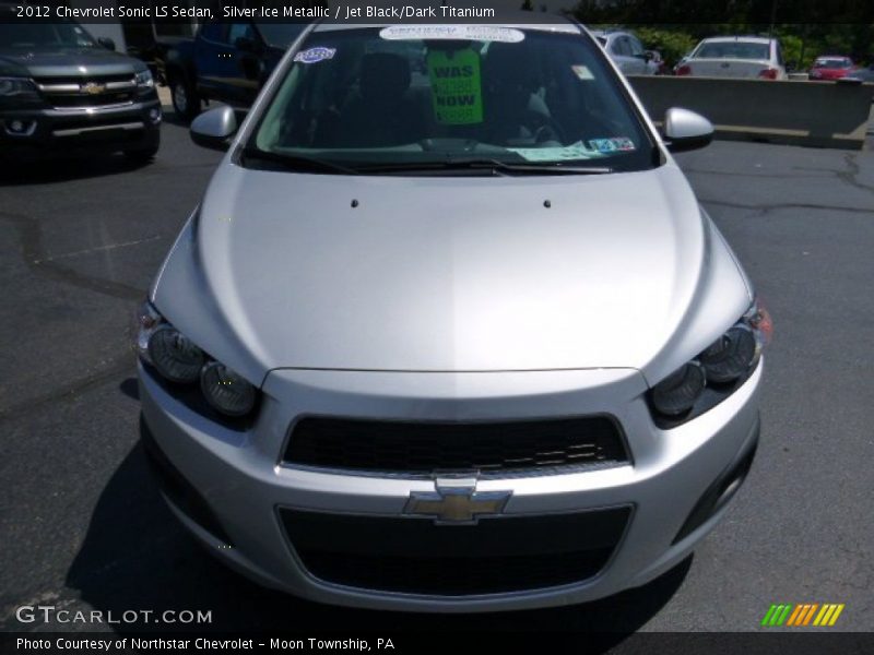 Silver Ice Metallic / Jet Black/Dark Titanium 2012 Chevrolet Sonic LS Sedan