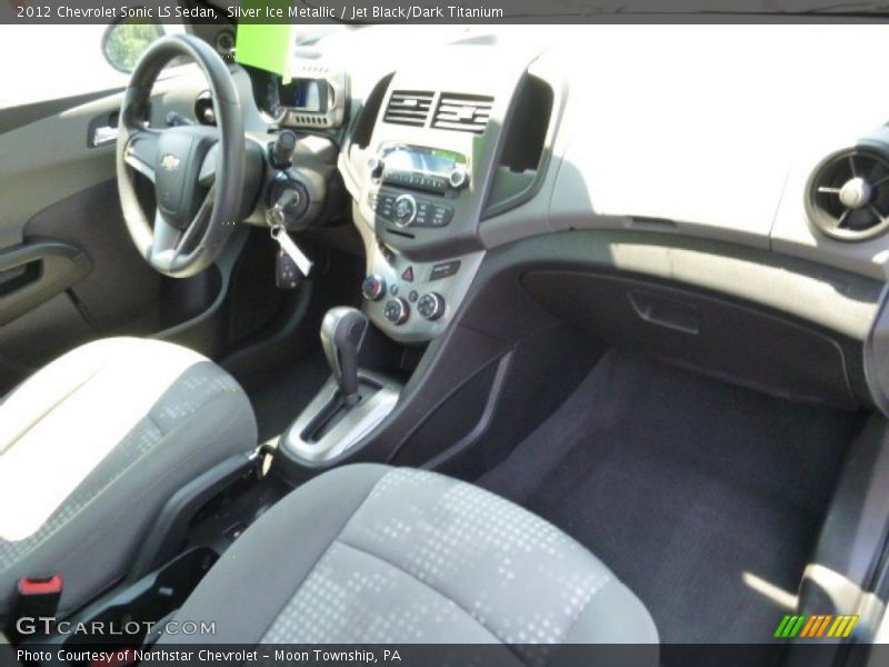 Silver Ice Metallic / Jet Black/Dark Titanium 2012 Chevrolet Sonic LS Sedan