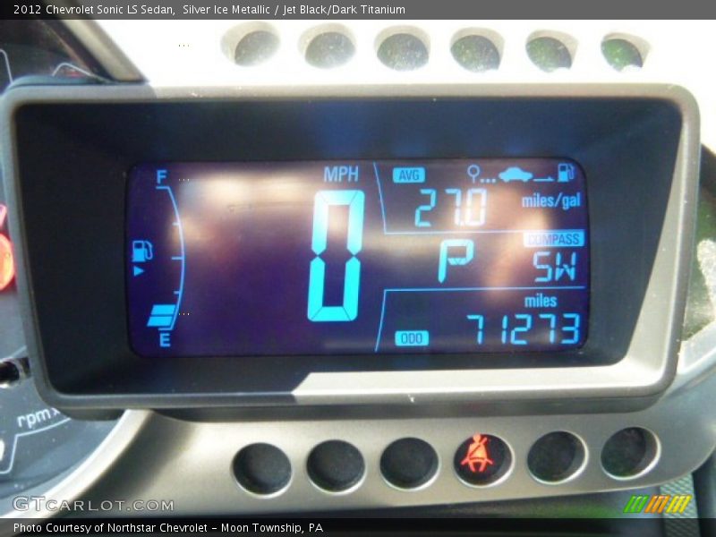 Silver Ice Metallic / Jet Black/Dark Titanium 2012 Chevrolet Sonic LS Sedan