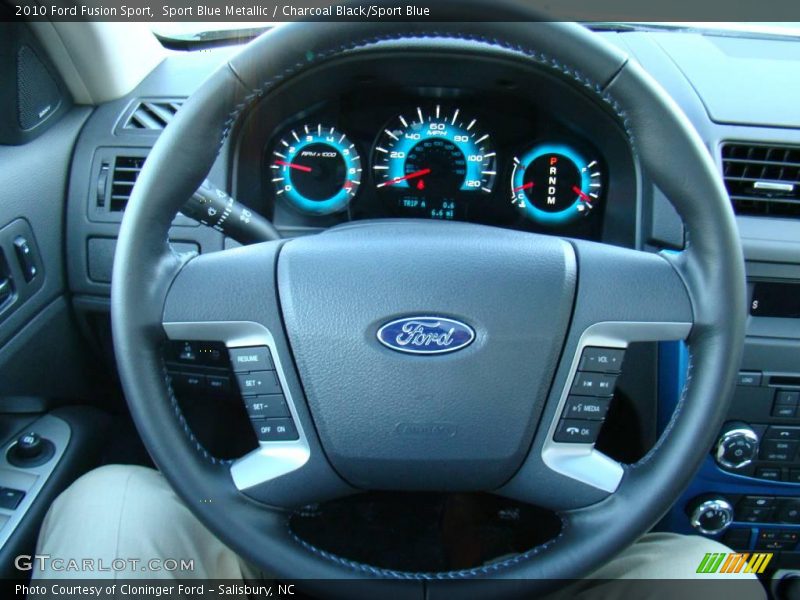Sport Blue Metallic / Charcoal Black/Sport Blue 2010 Ford Fusion Sport