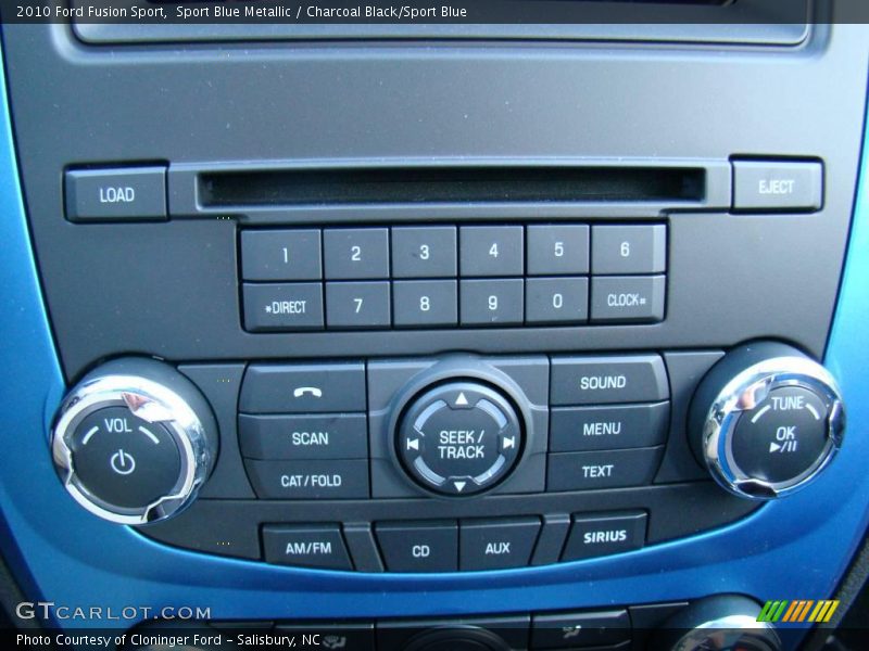 Sport Blue Metallic / Charcoal Black/Sport Blue 2010 Ford Fusion Sport