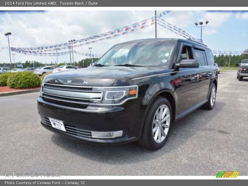 Tuxedo Black / Dune 2014 Ford Flex Limited AWD