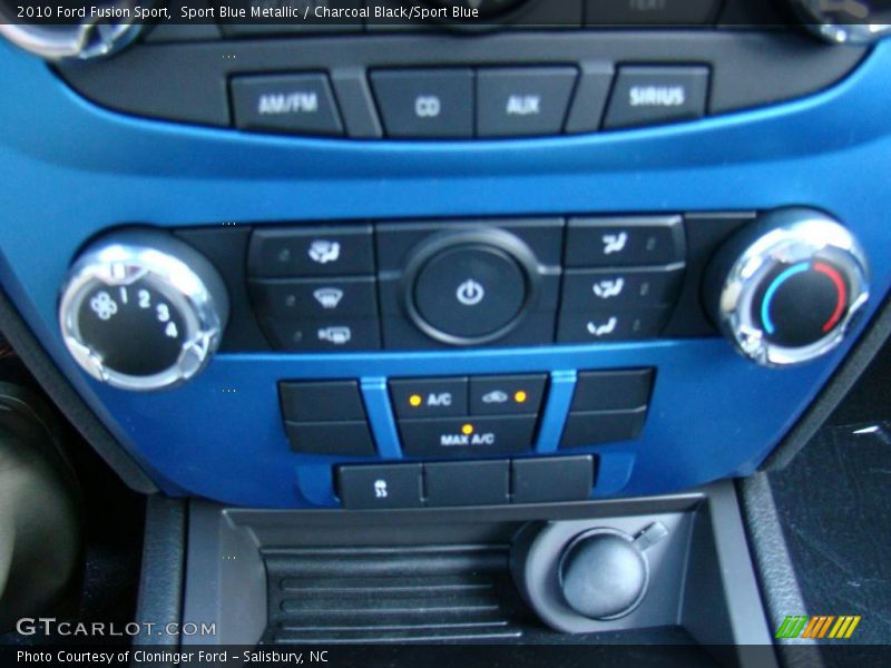 Sport Blue Metallic / Charcoal Black/Sport Blue 2010 Ford Fusion Sport