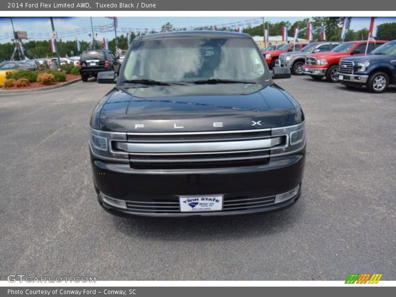 Tuxedo Black / Dune 2014 Ford Flex Limited AWD
