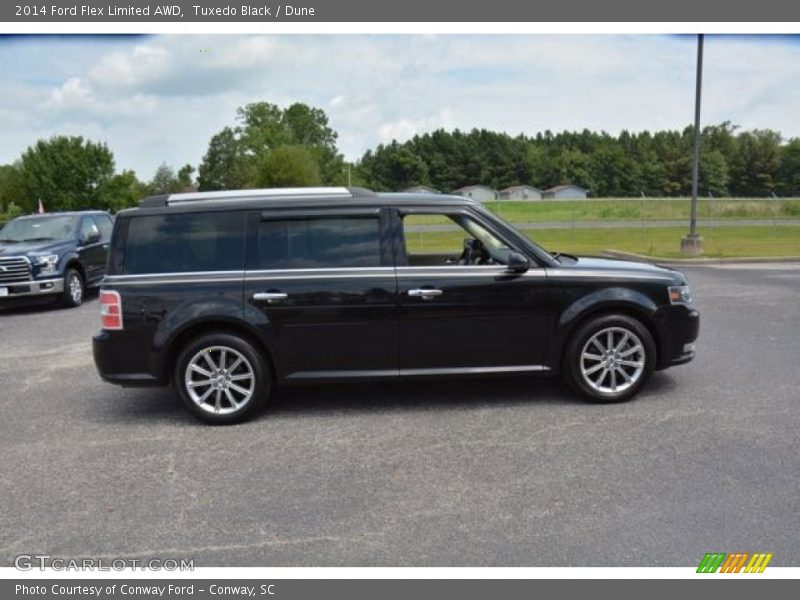 Tuxedo Black / Dune 2014 Ford Flex Limited AWD