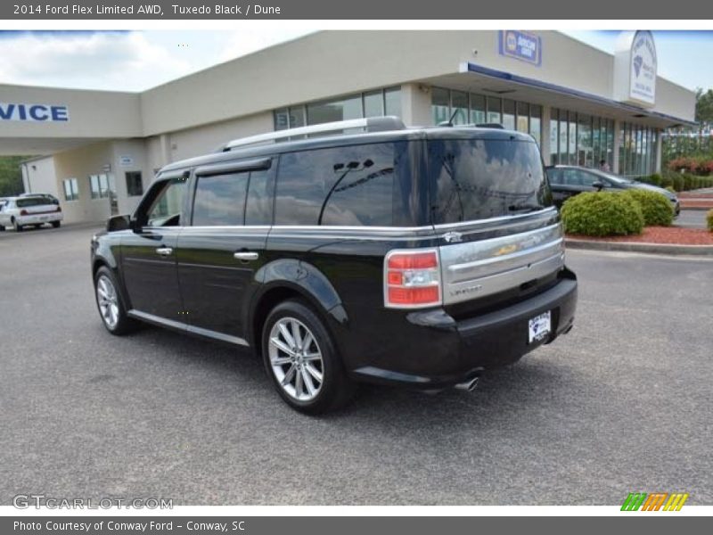 Tuxedo Black / Dune 2014 Ford Flex Limited AWD