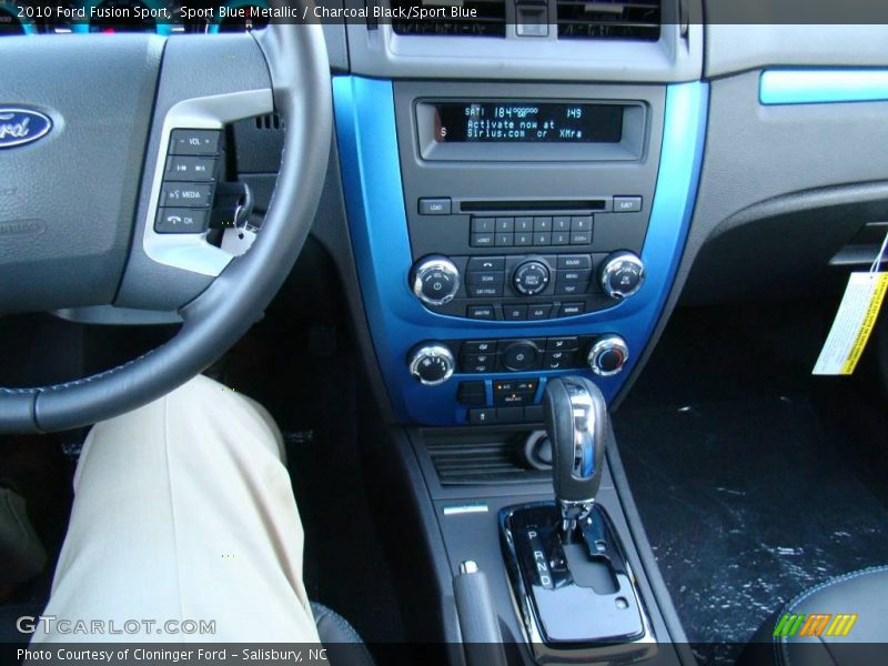 Sport Blue Metallic / Charcoal Black/Sport Blue 2010 Ford Fusion Sport