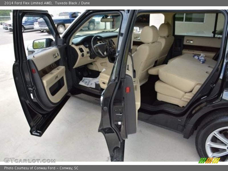 Tuxedo Black / Dune 2014 Ford Flex Limited AWD