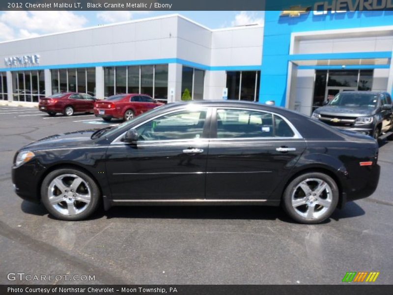 Black Granite Metallic / Ebony 2012 Chevrolet Malibu LT