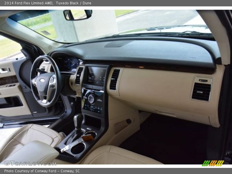 Tuxedo Black / Dune 2014 Ford Flex Limited AWD