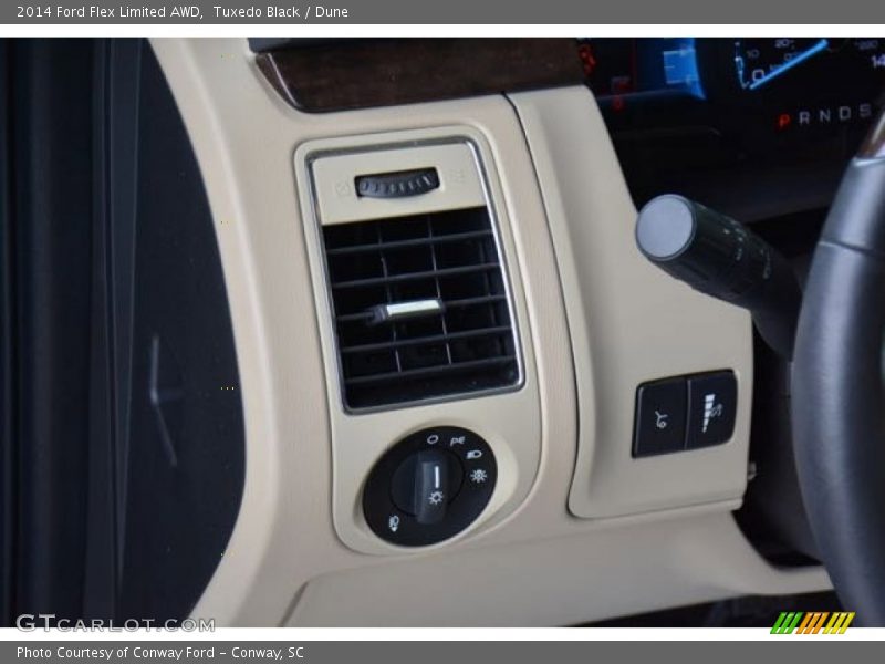 Tuxedo Black / Dune 2014 Ford Flex Limited AWD