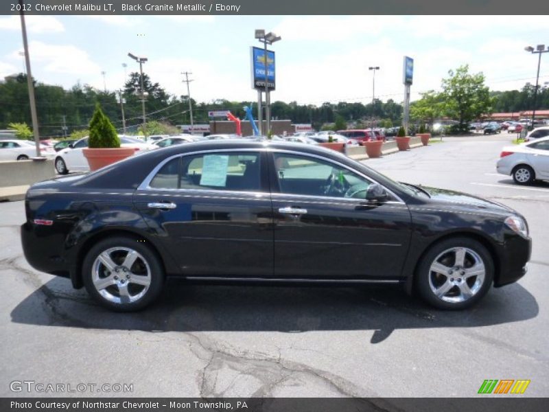 Black Granite Metallic / Ebony 2012 Chevrolet Malibu LT