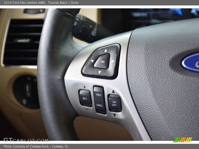 Tuxedo Black / Dune 2014 Ford Flex Limited AWD