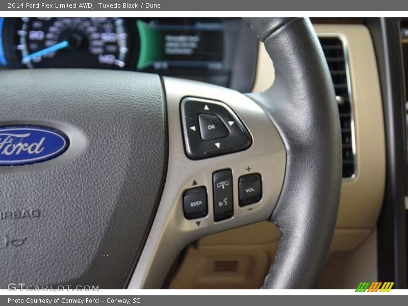 Tuxedo Black / Dune 2014 Ford Flex Limited AWD