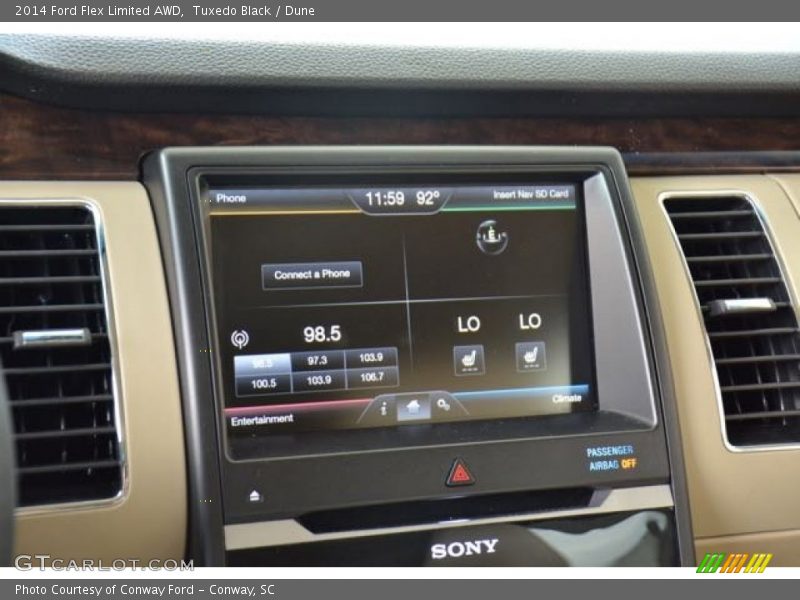 Tuxedo Black / Dune 2014 Ford Flex Limited AWD