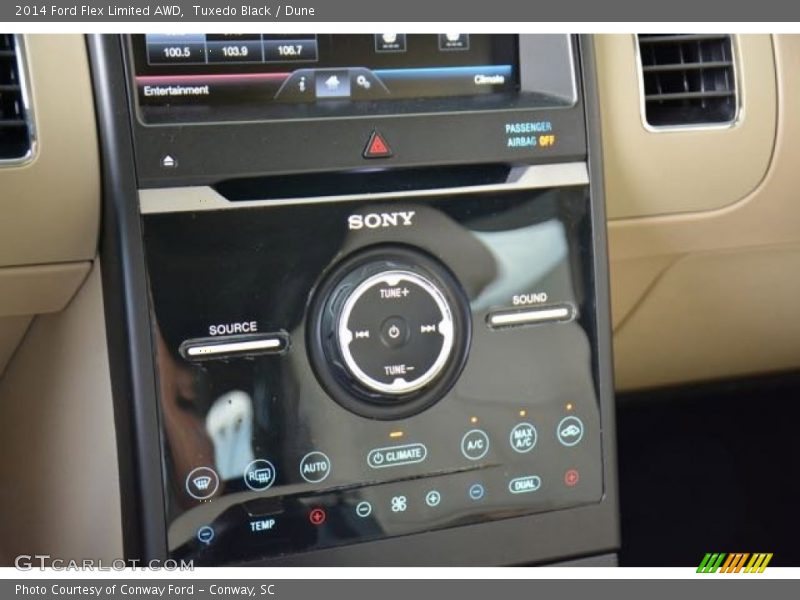 Tuxedo Black / Dune 2014 Ford Flex Limited AWD