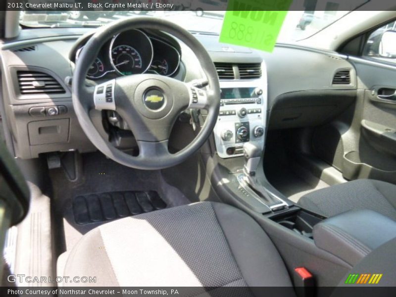 Black Granite Metallic / Ebony 2012 Chevrolet Malibu LT