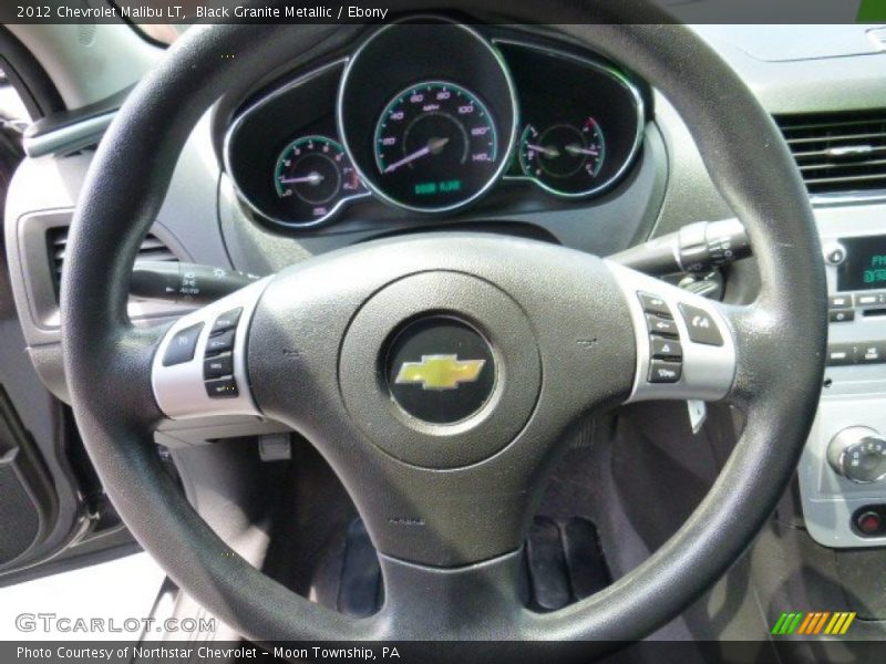 Black Granite Metallic / Ebony 2012 Chevrolet Malibu LT