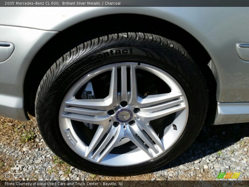 Brilliant Silver Metallic / Charcoal 2005 Mercedes-Benz CL 600