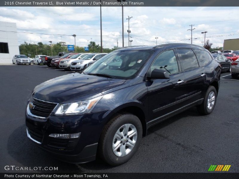 Blue Velvet Metallic / Dark Titanium/Light Titanium 2016 Chevrolet Traverse LS