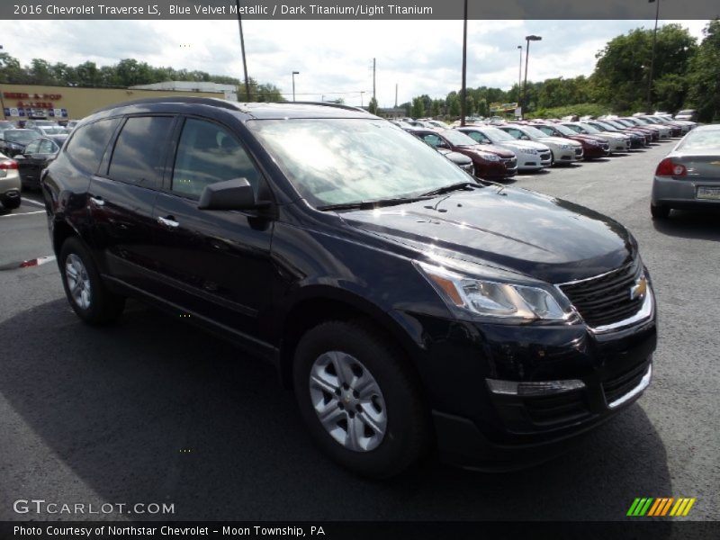 Blue Velvet Metallic / Dark Titanium/Light Titanium 2016 Chevrolet Traverse LS