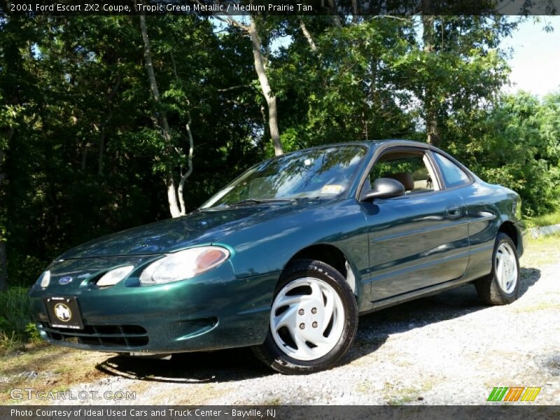 Tropic Green Metallic / Medium Prairie Tan 2001 Ford Escort ZX2 Coupe