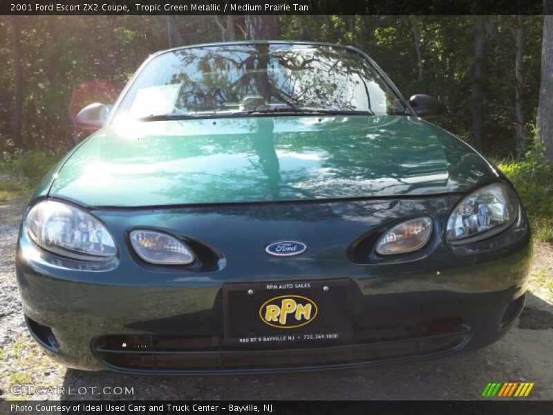 Tropic Green Metallic / Medium Prairie Tan 2001 Ford Escort ZX2 Coupe