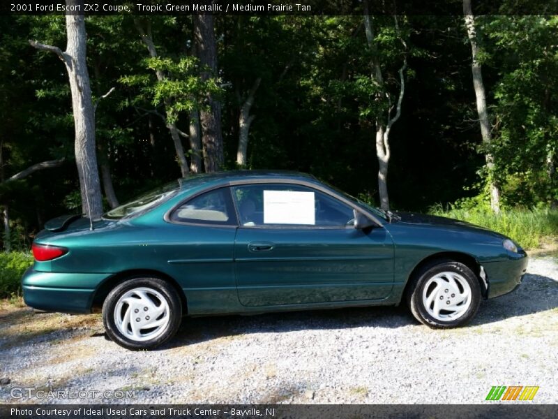 Tropic Green Metallic / Medium Prairie Tan 2001 Ford Escort ZX2 Coupe