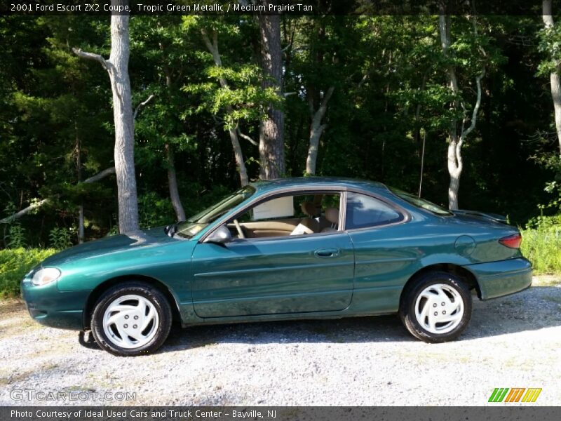 Tropic Green Metallic / Medium Prairie Tan 2001 Ford Escort ZX2 Coupe