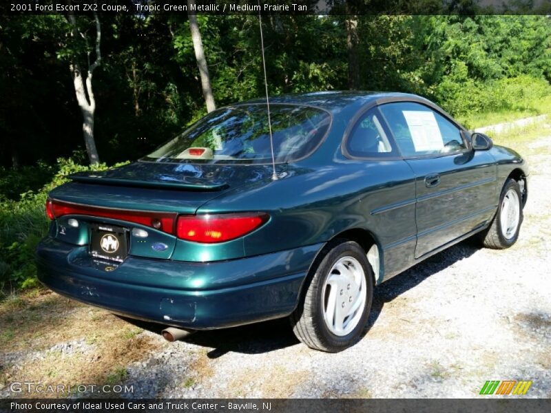 Tropic Green Metallic / Medium Prairie Tan 2001 Ford Escort ZX2 Coupe