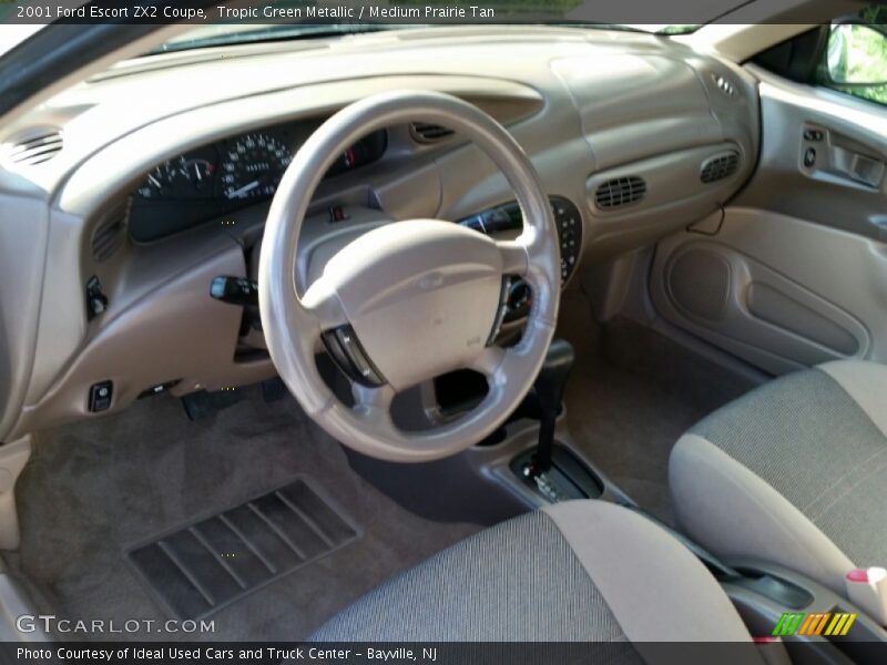 Tropic Green Metallic / Medium Prairie Tan 2001 Ford Escort ZX2 Coupe