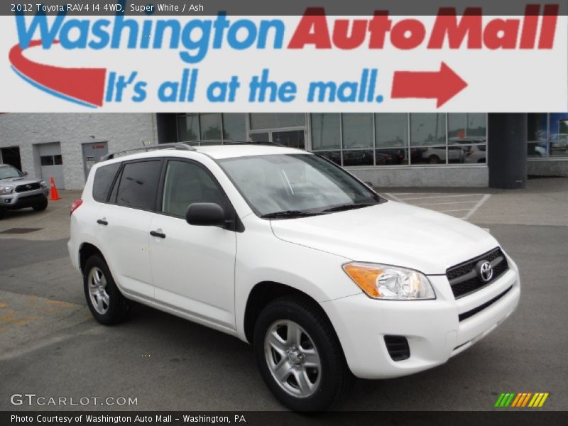 Super White / Ash 2012 Toyota RAV4 I4 4WD