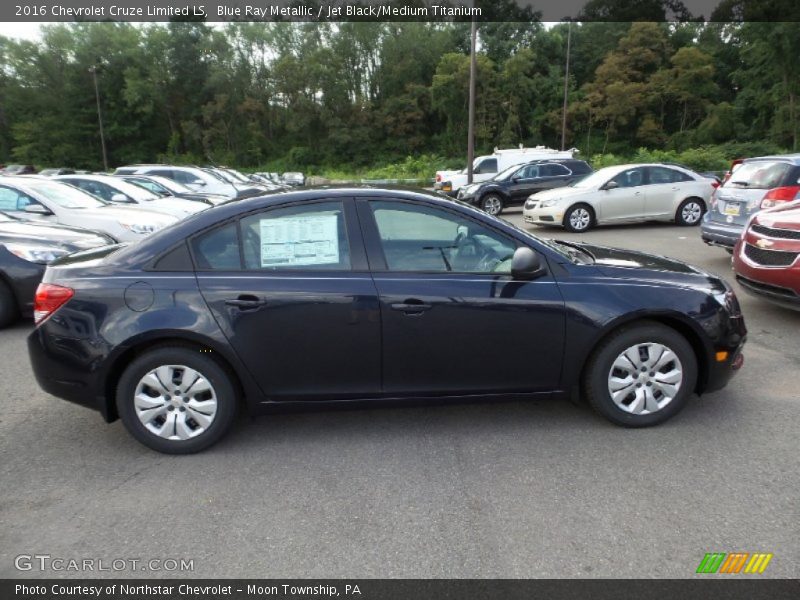 Blue Ray Metallic / Jet Black/Medium Titanium 2016 Chevrolet Cruze Limited LS