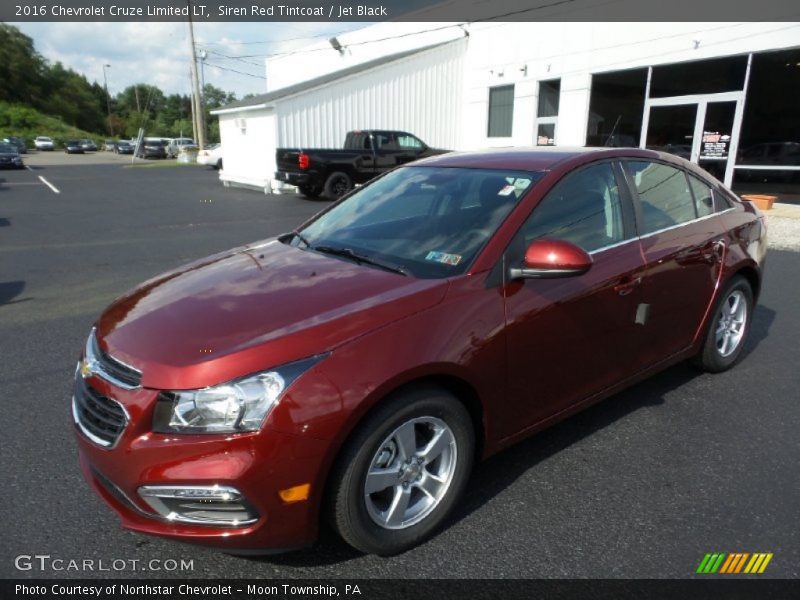 Siren Red Tintcoat / Jet Black 2016 Chevrolet Cruze Limited LT