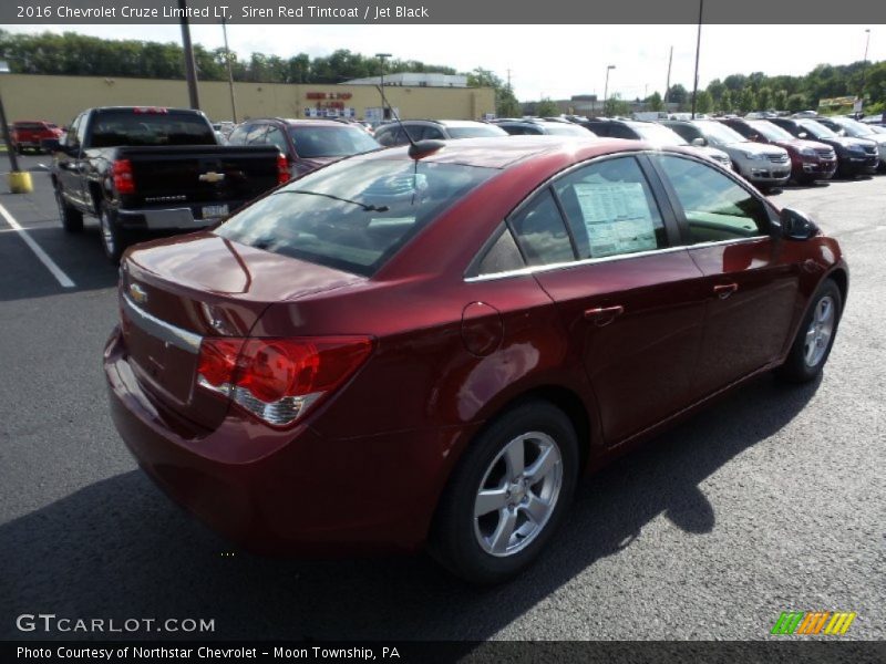 Siren Red Tintcoat / Jet Black 2016 Chevrolet Cruze Limited LT