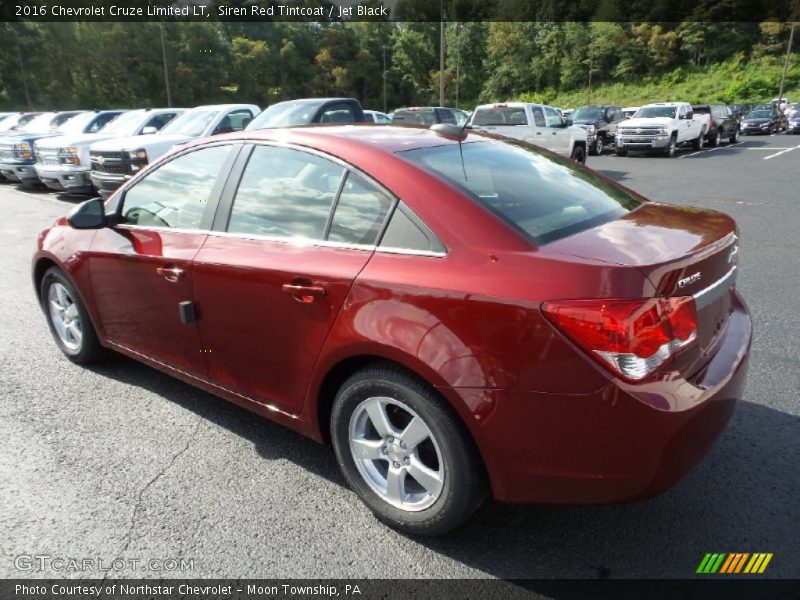 Siren Red Tintcoat / Jet Black 2016 Chevrolet Cruze Limited LT