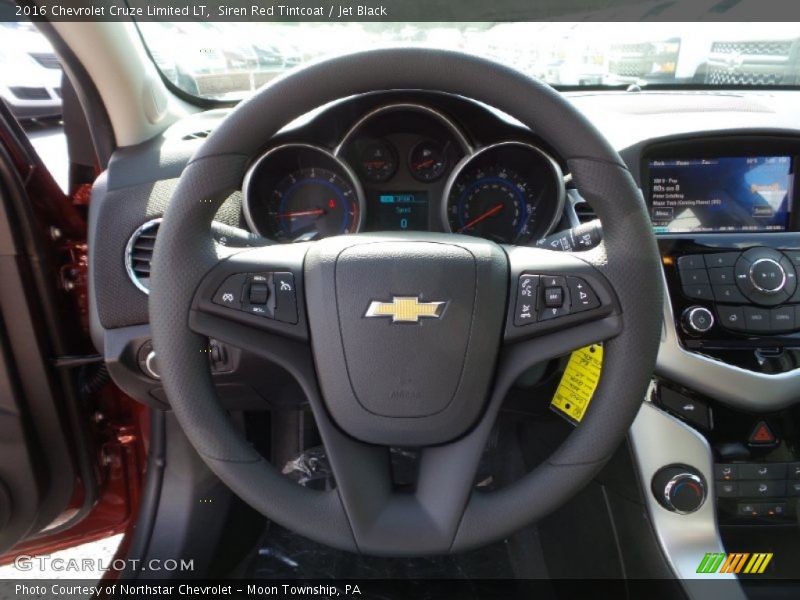 Siren Red Tintcoat / Jet Black 2016 Chevrolet Cruze Limited LT