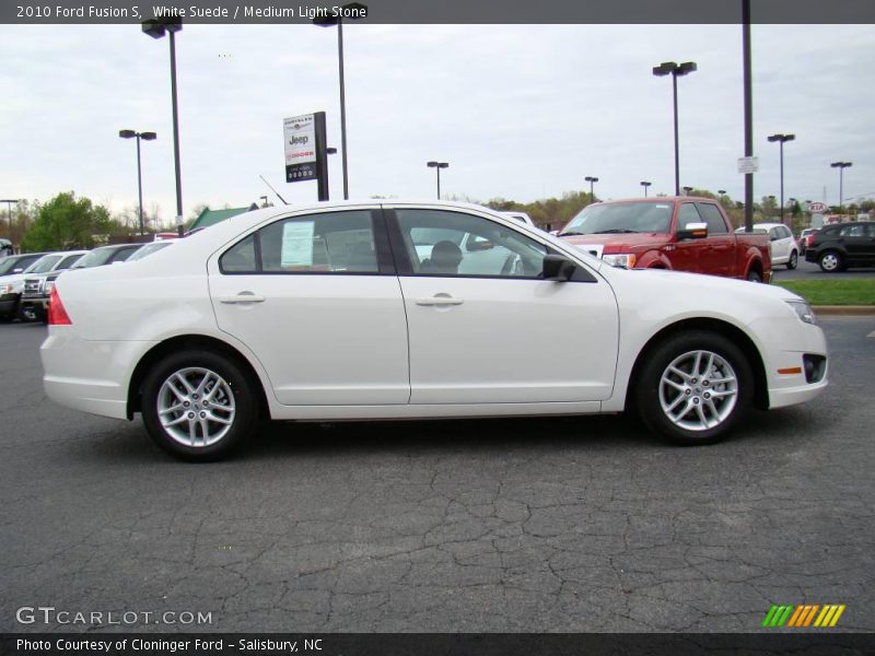 White Suede / Medium Light Stone 2010 Ford Fusion S