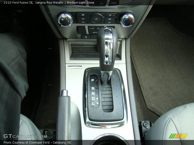 Sangria Red Metallic / Medium Light Stone 2010 Ford Fusion SE