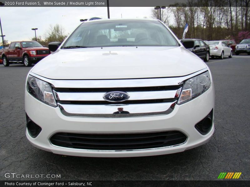White Suede / Medium Light Stone 2010 Ford Fusion S