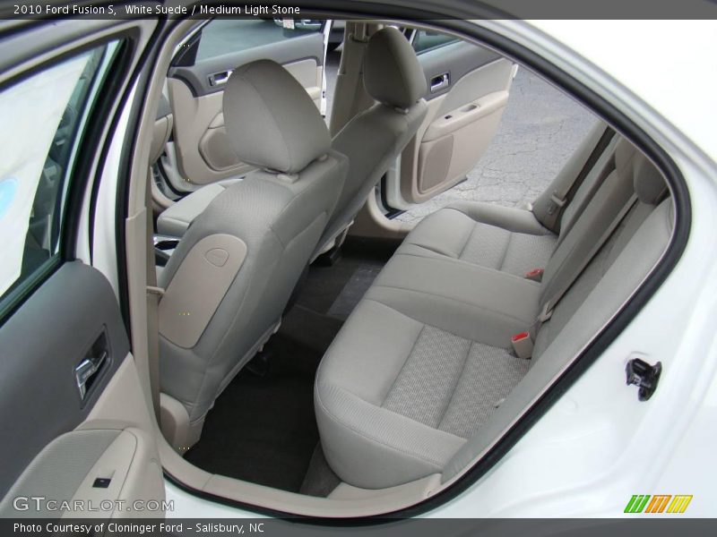 White Suede / Medium Light Stone 2010 Ford Fusion S