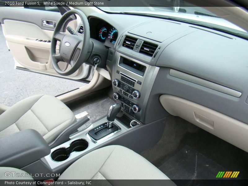 White Suede / Medium Light Stone 2010 Ford Fusion S