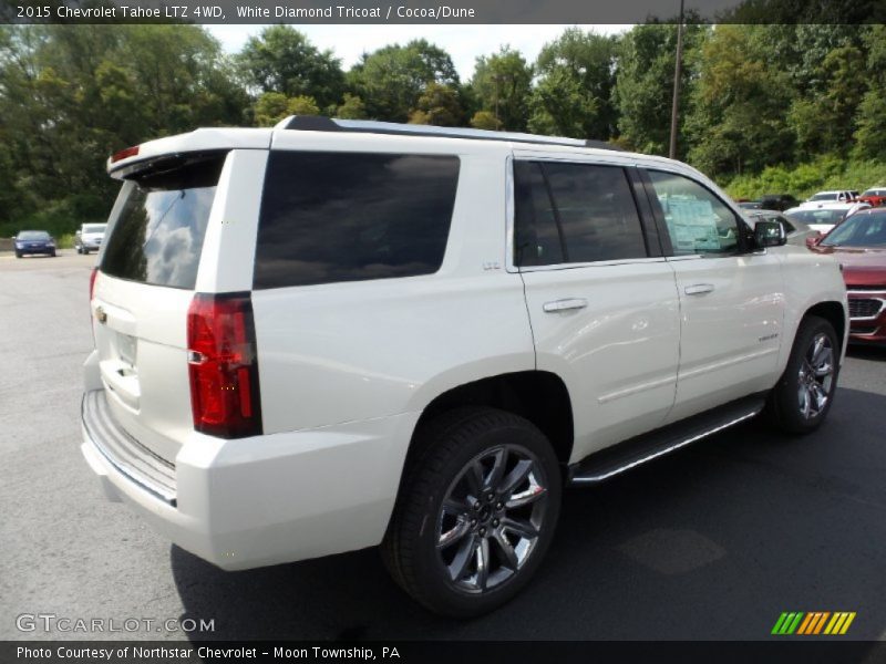 White Diamond Tricoat / Cocoa/Dune 2015 Chevrolet Tahoe LTZ 4WD
