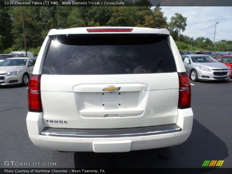 White Diamond Tricoat / Cocoa/Dune 2015 Chevrolet Tahoe LTZ 4WD