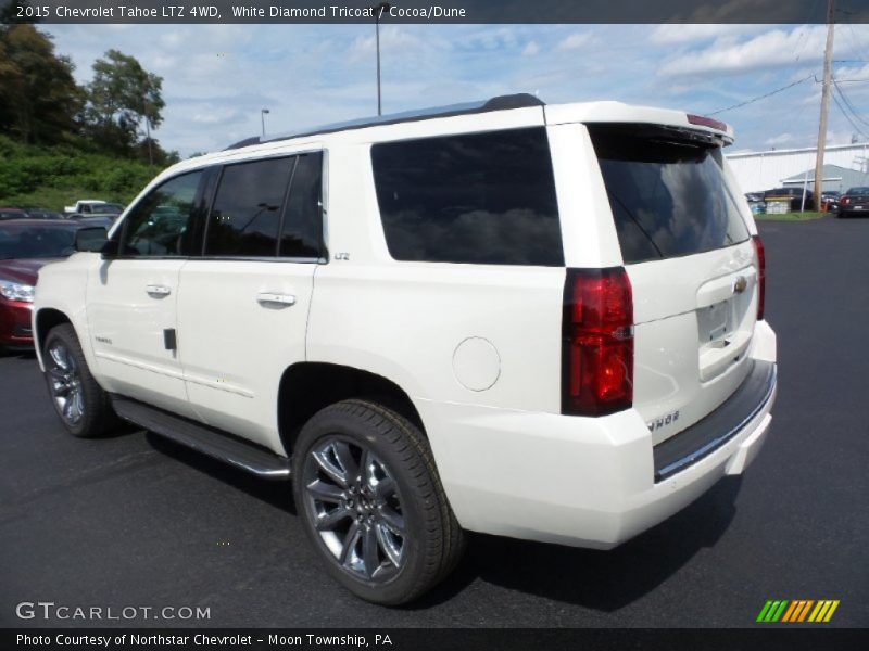 White Diamond Tricoat / Cocoa/Dune 2015 Chevrolet Tahoe LTZ 4WD