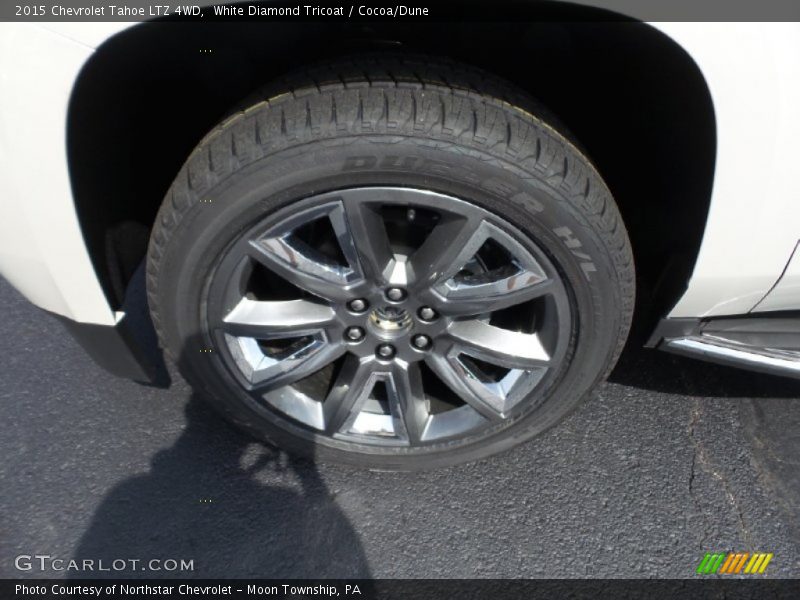 White Diamond Tricoat / Cocoa/Dune 2015 Chevrolet Tahoe LTZ 4WD