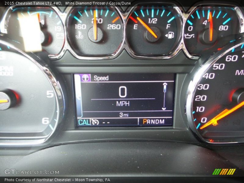 White Diamond Tricoat / Cocoa/Dune 2015 Chevrolet Tahoe LTZ 4WD