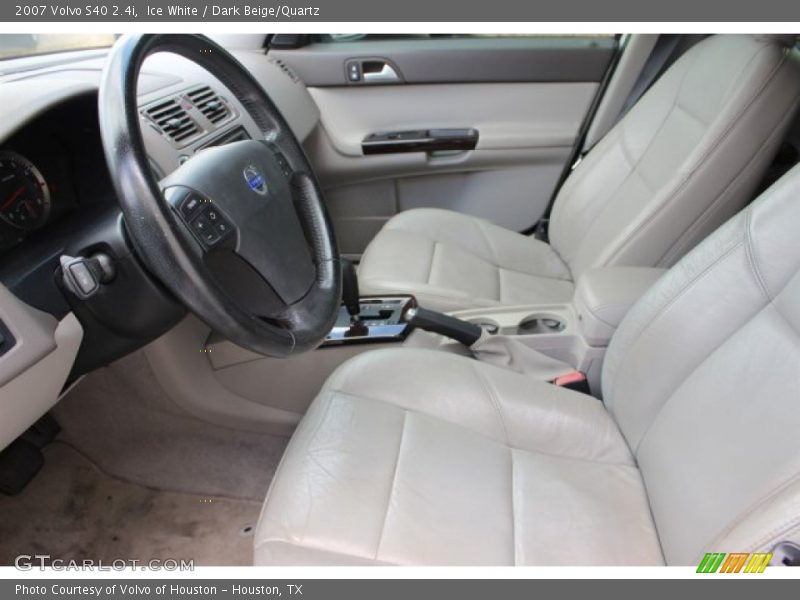 Ice White / Dark Beige/Quartz 2007 Volvo S40 2.4i